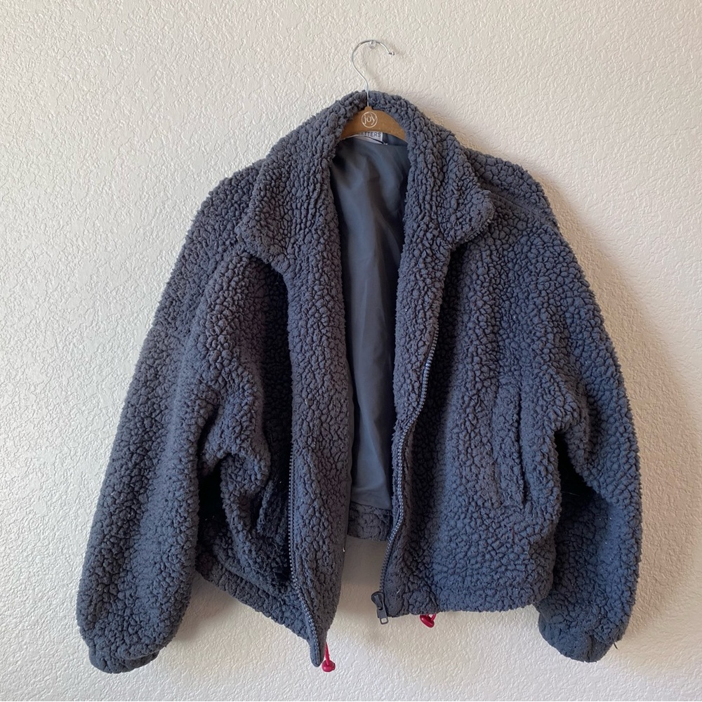 UO | Gray, teddy jacket